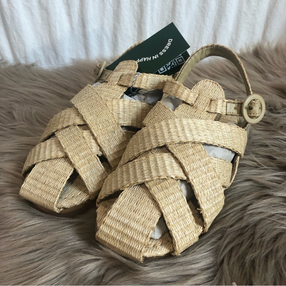 Farm Rio raffia sandals, beige, NIB - Picture 5 of 5